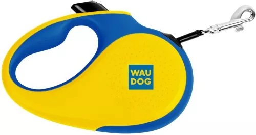 Поводок-рулетка для собак WAUDOG R-leash рисунок Colors of freedom XS 3 м отражающая лента свет (380-4020Collar) - фото №3