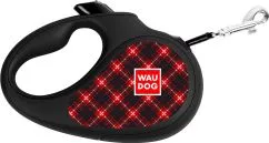 Поводок-рулетка для собак Collar WAUDOG R-leash, рисунок "Шотландка", XS, до 12 кг, 3 м, светоотражающая лента (8123-0098-01)