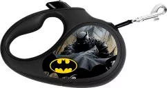 Поводок-рулетка для собак Collar WAUDOG R-leash, рисунок "Бэтмен Черный", XS, до 12 кг, 3 м, светоотражающая лента (8123-1001-01)