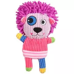 Игрушка Flamingo Corduroy Lion ОЛЬВЕТОВЫЙ ЛЕВ 24см мягкая для собак, 14,5х8,5х25 см (517012)