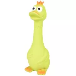 Игрушка Flamingo Duck Sitting ФЛАМИНГО СИДЯЧАЯ УТКА для собак, латекс, 7х6х20 см (517837)