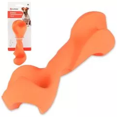 Игрушка Flamingo Rubber Flexo Twisted Dumbbell ФЛАМИНГО ФЛЕКС СКРУЧЕНАЯ ГАНТЕЛЬ для собак, резина, M, 16х5 см (518929)