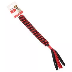 Игрушка Flamingo MOVAS WOVEN STICK веревочный апорт для собак, 3,5х3,5х40 см, Красный с черным (521059)