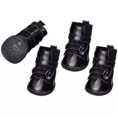 Черевики Flamingo XTREME BOOTS для собак, чорний , L , 6,5х5 см, 4 ед. (5375796)