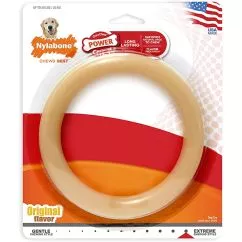 Жевательная игрушка Nylabone Extreme Chew Ring L, для собак до 23 кг, Курица, 15x15x1,5 см (55204)
