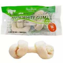 Ласощі Petz КІСТКА ДЛЯ ЧИЩЕННЯ ЗУБІВ (Teeth White Gum) жувальні для собак , M кг, 1 шт. х 114 г (60404)