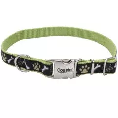 Нашийник Coastal Pet Attire Ribbon для собак, 1,6смХ30см , Коричневі лапки (61471_BPB12)