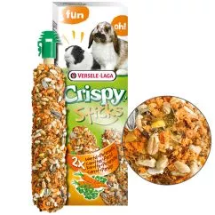 Ласощі VL Crispy Sticks МОРКІВКА ПЕТРУШКА (Carrot & Parsley) для кроликів і морських свинок, 2х55г, 0.11 кг (620601)