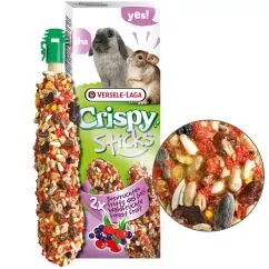 Ласощі VL Crispy Sticks ЛІСОВІ ФРУКТИ (Forest Fruit) для шиншил і кроликів, 2х55г, 0.11 кг (620625)