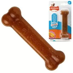 Жевательная игрушка Nylabone Puppy Chew Bone M, для щенков до 16 кг, Курица, 13,3x4,4x2,5 см (80322)