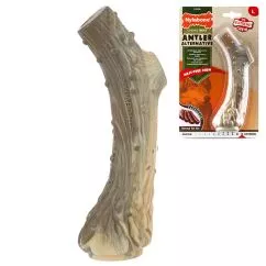 Жевательная игрушка Nylabone Extreme Chew Antler НИЛАБОН ОЛЕНЬ РОГ для собак, вкус оленины, L, для собак до 23 кг, Оленина, 17,8x7x5,1 см (83366)