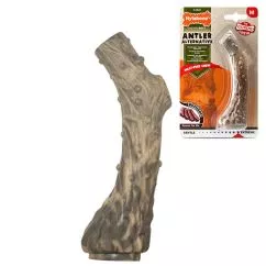 Жувальна іграшка Nylabone Extreme Chew Antler НІЛАБОН ОЛІНЬ РІГ для собак, смак оленини , M, для собак до 16 кг, Оленина, 14x4x3,5 см (83367)