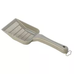 Лопатка Moderna Scoopy Small Grid СКУПИ для наполнителя, Теплый серый 27,8х10,3х4,3 см (C155330)