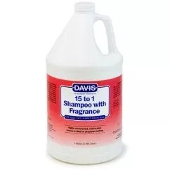 Шампунь Davis 15 to 1 Shampoo Fresh Fragrance Дэвис 15:1 с ароматом свежести для собак, кошек, концы, 3.785 л (FTOFSG)