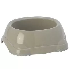 Миска Moderna СМАРТИ пластиковая для собак и кошек №1, Теплый серый d-12 см, 0.35 л (H101330)