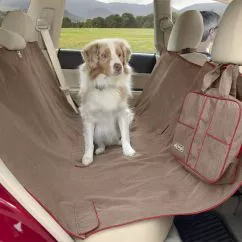 Накидка Kurgo Heather Hammock КУРГО ХИЗЕР ГАМАК на заднее сиденье автомобиля для собак, Светло-коричневый, 140х142 см (K01597)