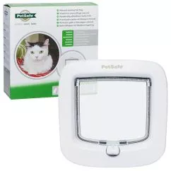 Дверца PetSafe Manual-Locking Cat Flap для кошек, с механическим замком, Белый (PPA19-16732)