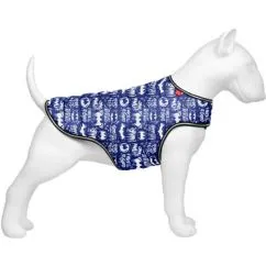 Курточка-накидка для собак WAUDOG Clothes, рисунок "Бэтмен бело-голубой", M, А 37 см, B 52-62 см, С 37-46 см (504-4001)