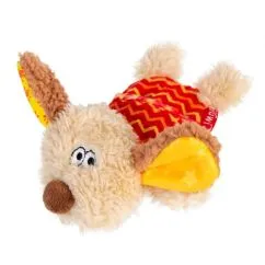 Собачка с пищалкой GiGwi Plush, текстиль, пластик, 13 см (75304)