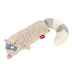 Єнот із пищалкою GiGwi Plush, текстиль, 17 см (75310)