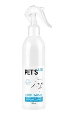 Засіб для усунення плям і запаху сечі котів Collar "СТОП-ЗАПАХ", PET'S LAB, 300мл (9751)