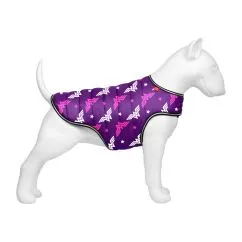 Курточка-накидка для собак WAUDOG Clothes, малюнок "Чудо-жінка фіолет", M, А 37 см, B 52-62 см, З 37-46 см (504-4008)