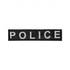 Змінний напис "Dog Extremе" "POLICE" мала для шлейки "POLICE" 1-2 розміру чорний (24681)