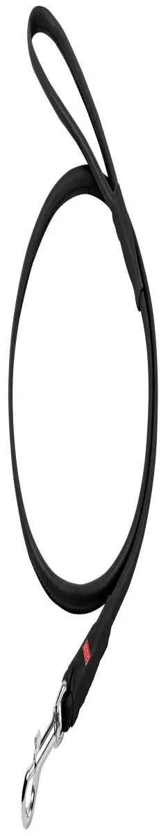 Поводок для собак кожаный WAUDOG Soft, круглый, Д 13 мм, Дл 55 см черный (4851)