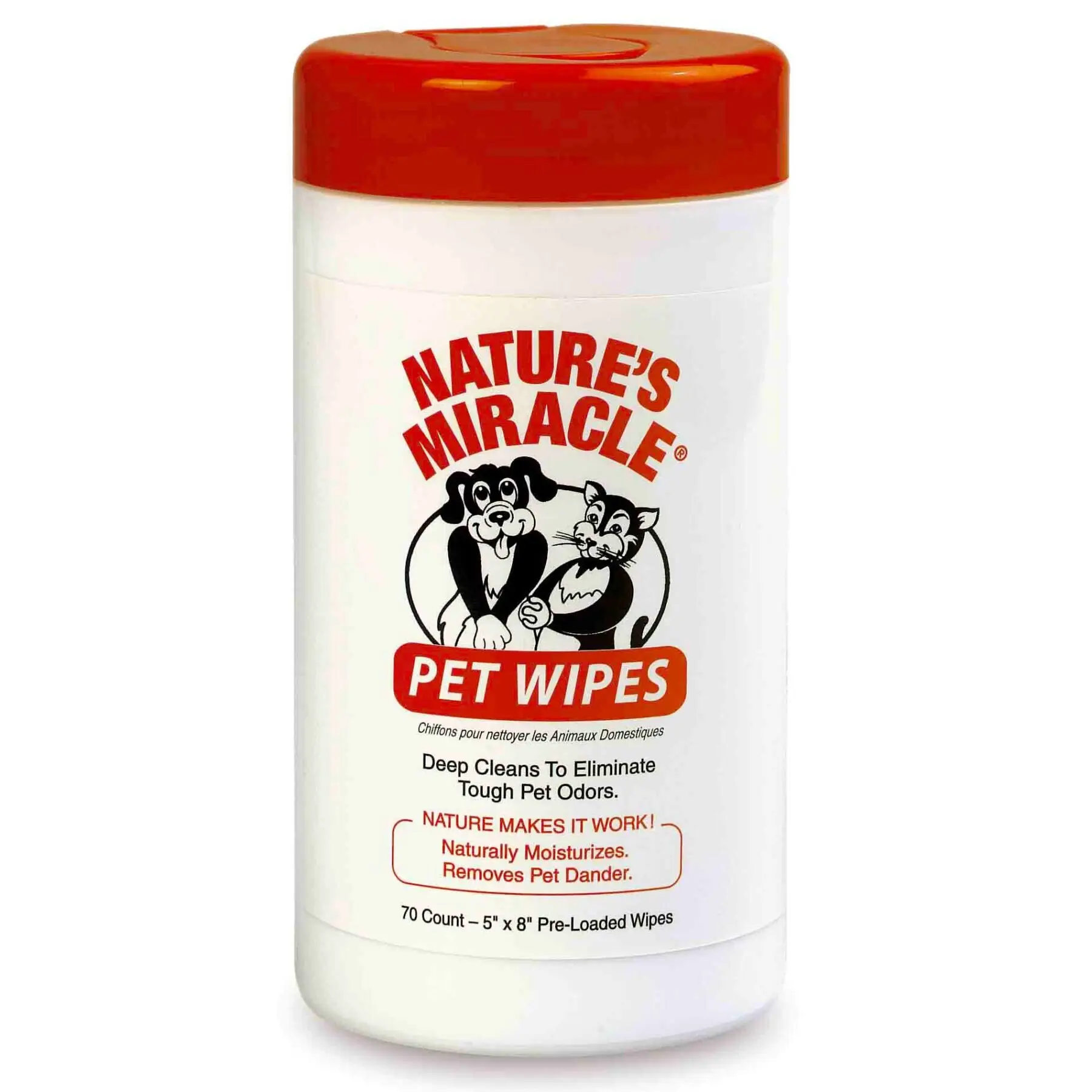 Серветки гігієнічні Nature's Miracle «Pet Wipes» 70шт