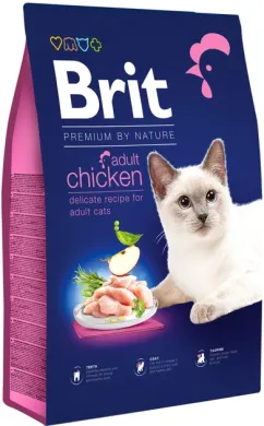 Сухой корм для кошек Brit Premium by Nature Cat Adult Chicken 8 кг (курица) (171867/204)