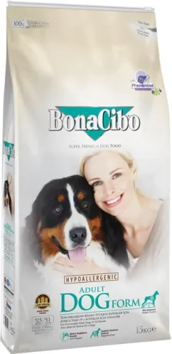 Корм для собак BonaCibo Adult Dog Form (Senior/Over Weight- Chicken) 15 кг (BC405826)
