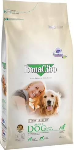 Корм для собак BonaCibo Adult Dog Lamb&Rice 4 кг (BC406168)