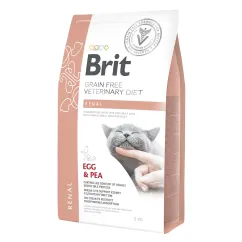 Сухий корм для котів, при захворюваннях нирок Brit GF Veterinary Diet Renal 2 кг (яйце) (170957/528325)