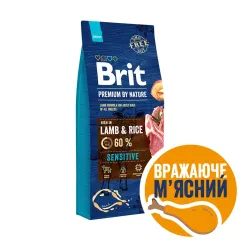 Brit Premium Sensitive Lamb 15 kg сухий корм для собак із чутливим травленням