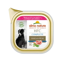 Вологий корм Almo Nature HFC Dog Complete, 85 г шинка і горох (803)