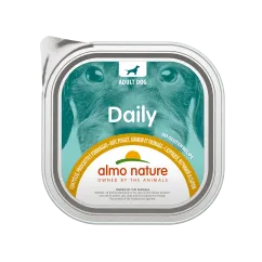 Вологий корм Almo Nature Daily Dog, 300 г курка, шинка і сир (237)