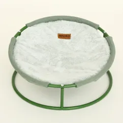 Складаний лежак Misoko&Co Pet bed round plush, 45x45x22 см, light green (HOOP31837)