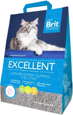 Наполнитель туалета для кошек Brit Fresh Excellent 5 кг (бентонитовый) (8596025058383)