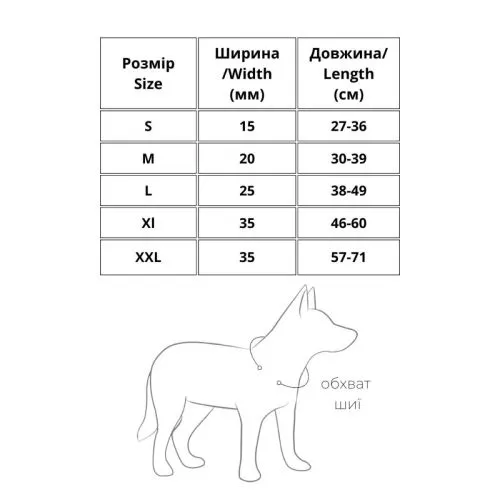 Нашийник для собак шкіряний Collar WAUDOG Soft з QR паспортом, металеві прикраси, Ш 20 мм, Дл 30-39 см (7196) - фото №4
