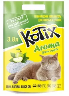 Силікагелевий наповнювач Kotix Aroma с ароматом яблука 3.8 л