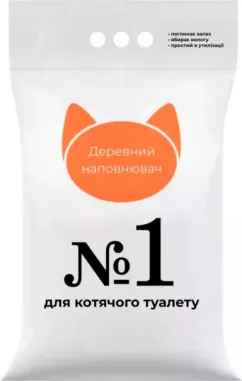 Наповнювач для котячого туалету SuperCat №1 Деревний усмоктувальний 3 кг (5 л) (6967) (4820082490270)