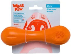 Косточка West Paw Hurley Dog Bone для собак оранжевая XS (11 см) (ZG009TNG)