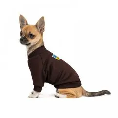 Толстовка Pet Fashion Made in Ukraine для собак, размер S, шоколадный