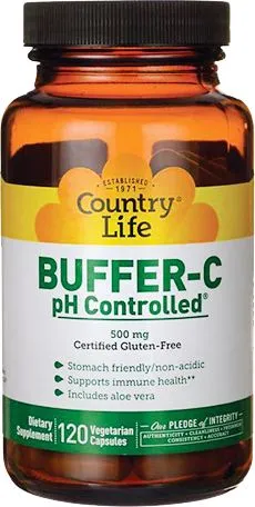 Витамины Country Life Buffer-C Ph Controlled 120 капсул (015794070856)