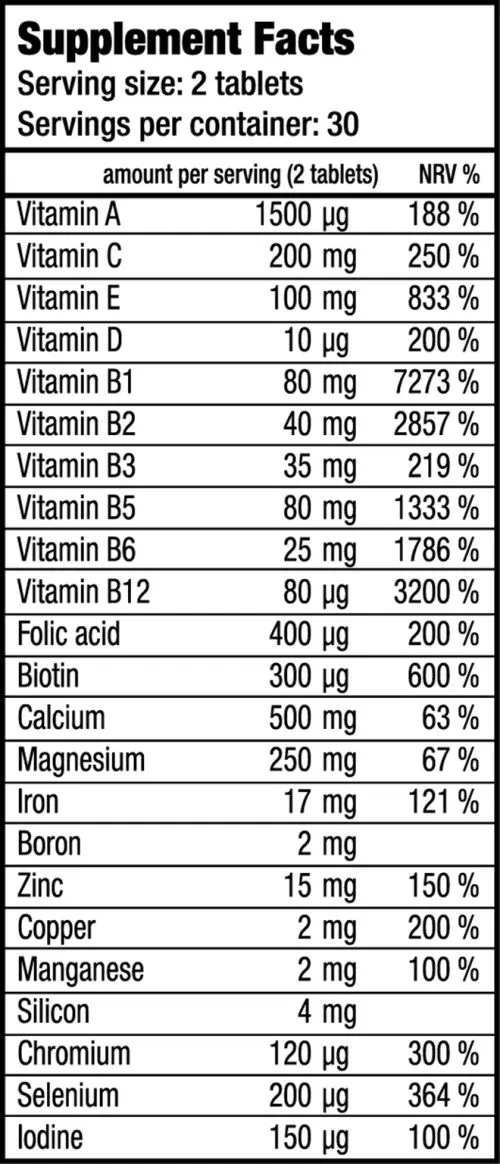 Витамины Biotech Multivitamin for Women 60 таблеток (5999076247578) - фото №2