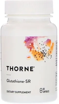 Натуральна добавка Thorne Research Глутатіон, Glutathione-SR, 60 капсул (693749540038)