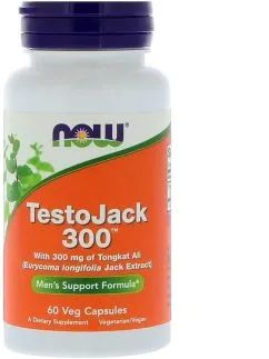 Тестостерованный бустер Now Foods Репродуктивное Здоровье Мужчин ТестоДжек, TestoJack 300, 60 капсул (733739022028)