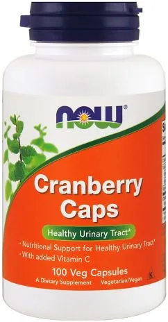 Натуральна добавка Now Foods Cranberry Caps Журавлина 100 гелевих капсул (733739032300)