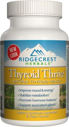 Натуральна добавка Ridgecrest Herbals Thyroid Thrive 60 гелевих капсул (355724001919)