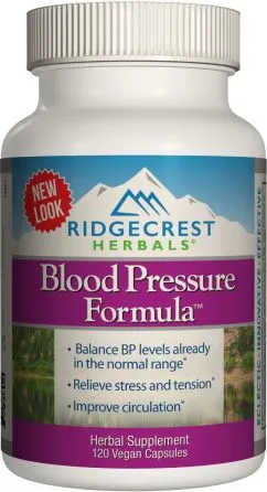 Натуральна добавка Ridgecrest Herbals Blood Pressure Formula 120 гелевих капсул (355724005498)